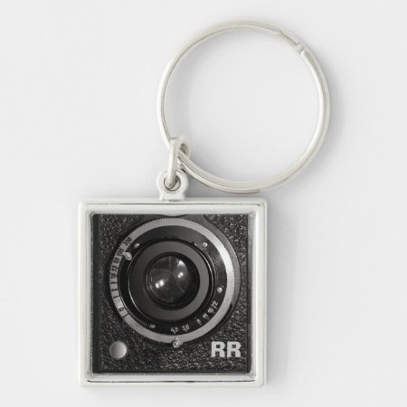 Vintage Camera Lens On A Keychain
