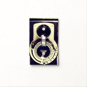 Vintage Camera Light Switch Cover