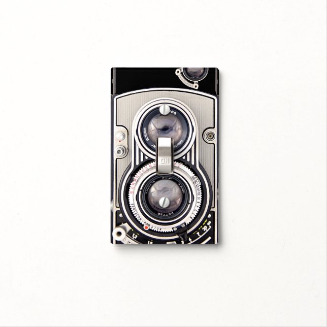Vintage camera  light switch cover (In Situ)