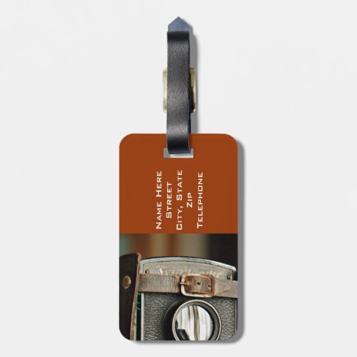 Vintage Camera Luggage Tag Zazzle