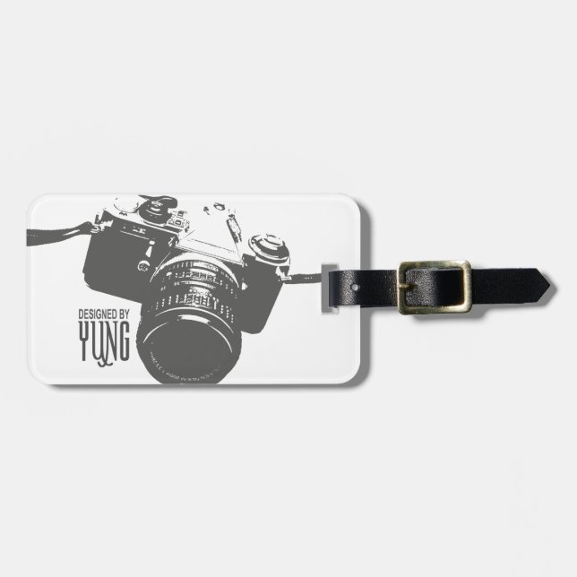 Vintage Camera Luggage Tag (Front Horizontal)