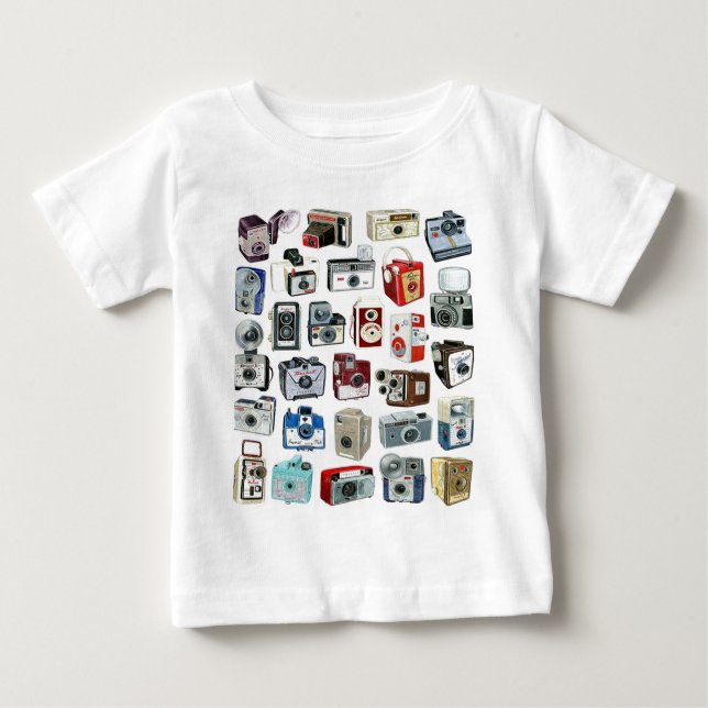 Vintage Camera Montage Baby T-Shirt (Front)