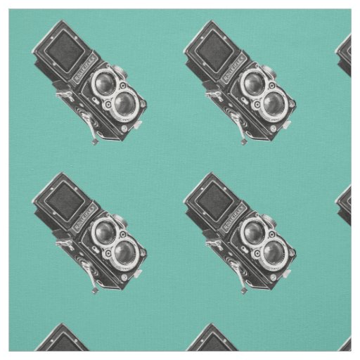 Vintage Camera Novelty Fabric Zazzle