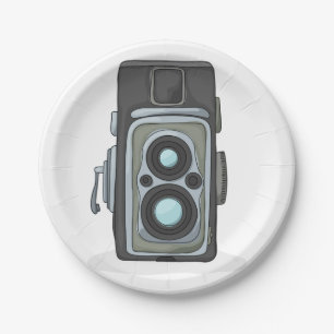 Vintage Camera Paper Plates
