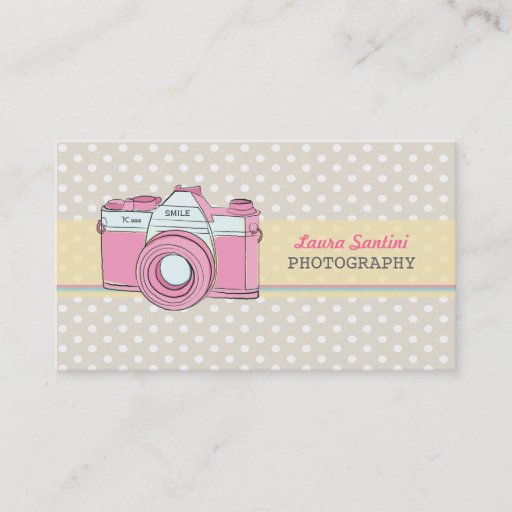 Customizable Vintage Camera Photographer Business Cards