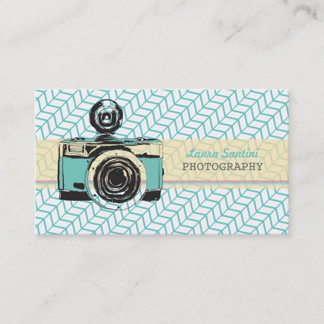 Vintage Camera Photographer Business Cards (Front)