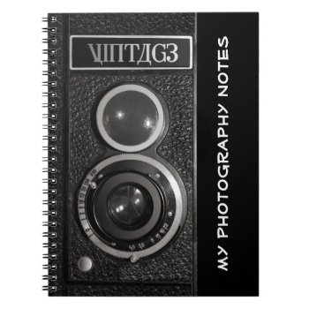 Vintage Camera Photographers Notebook by DigitalDreambuilder at Zazzle