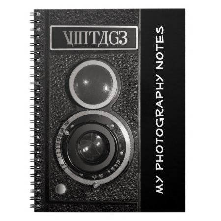 Vintage Camera Photographers Notebook