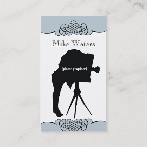 Customizable Vintage Camera Photography Business Card