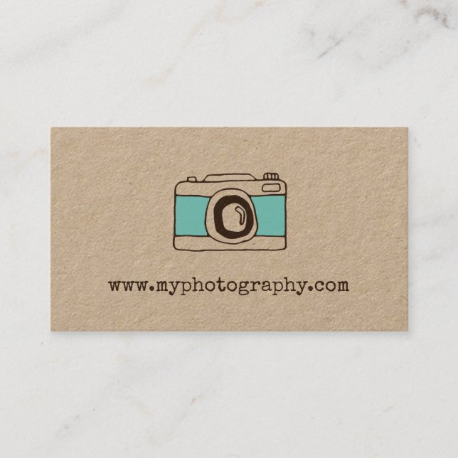 Vintage Camera Photography Business Card (Front)