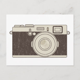 Vintage Camera Photography Postcard