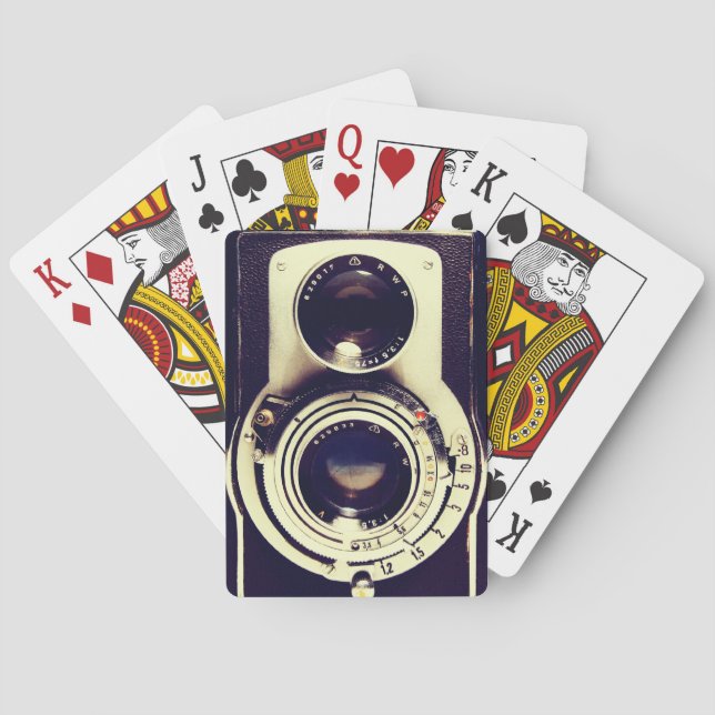 Vintage Camera Poker Cards (Back)