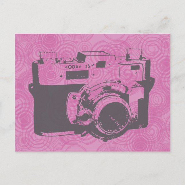 Vintage Camera Postcard (Front)
