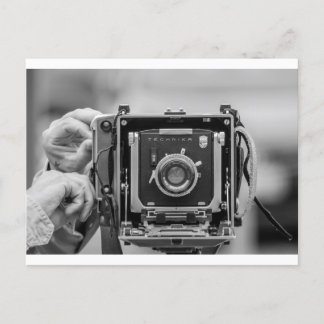 Vintage camera postcard