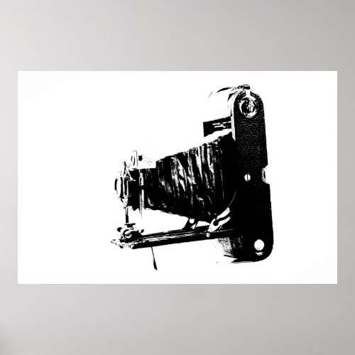 Vintage camera poster