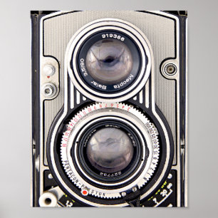 Vintage camera poster