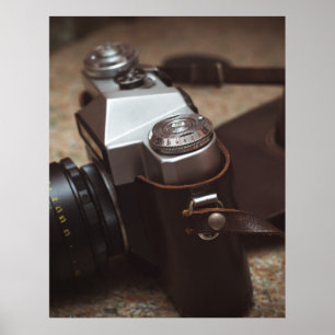 Vintage camera poster