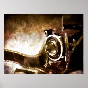vintage camera poster
