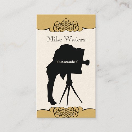 Vintage Camera Premium Paper Business Card