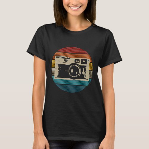 Vintage Camera Retro Photography Photographer Gift T_Shirt