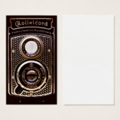 Vintage camera rolleicord art deco (Front & Back)