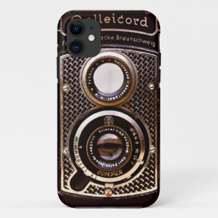 Vintage camera rolleicord art deco iPhone 11 case