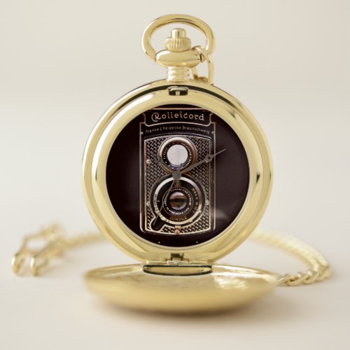 Vintage camera rolleicord art deco pocket watch