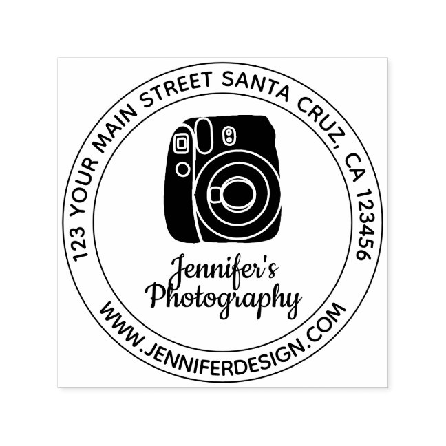 Vintage Camera Self-inking Stamp