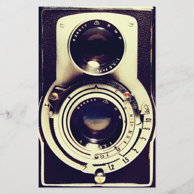 Vintage Camera Stationery (Front)