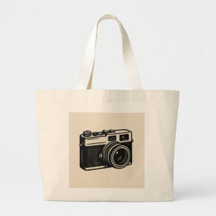 Vintage Camera Tote Bag – Retro Photography Shoppi