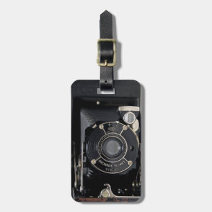 VINTAGE CAMERA USA Folding Camera Luggage Tag