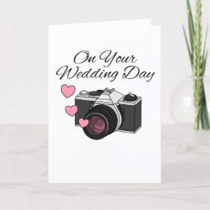 Vintage Camera Wedding Card Photographer