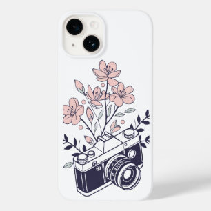 Vintage Camera with Flowers – Floral Photography  Case-Mate iPhone 14 Case