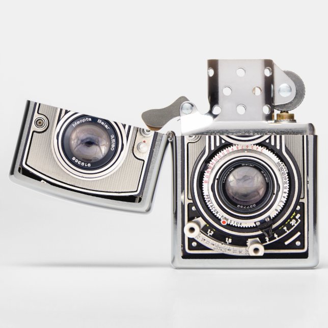 Vintage camera zippo lighter (Opened)