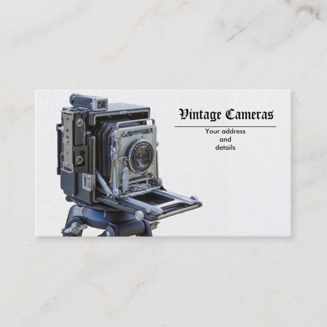 vintage cameras business card (Front)