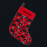 Vintage Cameras Professional Photographer Small Christmas Stocking<br><div class="desc">Photographers will go wild for this vintage cameras patterned festive red Christmas stocking</div>