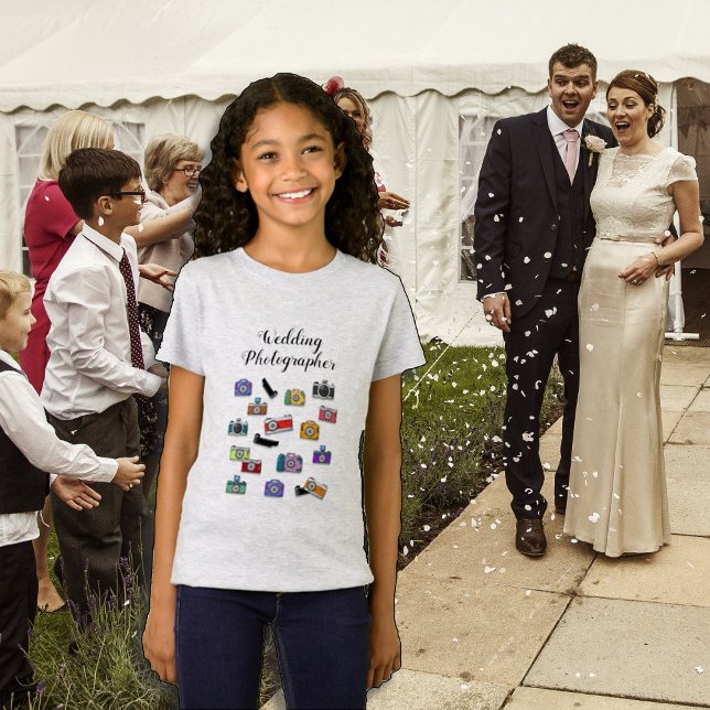 Vintage Cameras Wedding Photographer T-Shirt (Creator Uploaded)