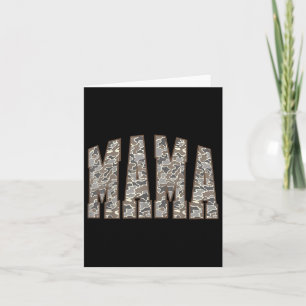 Vintage Camo Hunting Mama Old Camo Mom Mothers Day Card