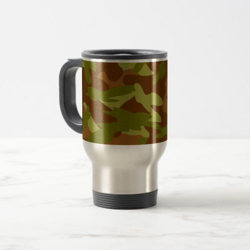 Vintage Camo Travel Mug