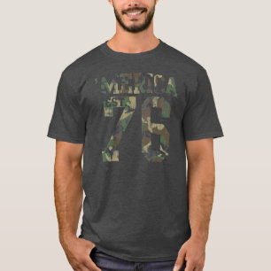 Vintage Camouflage 'Merica Est. 1776 T-Shirt