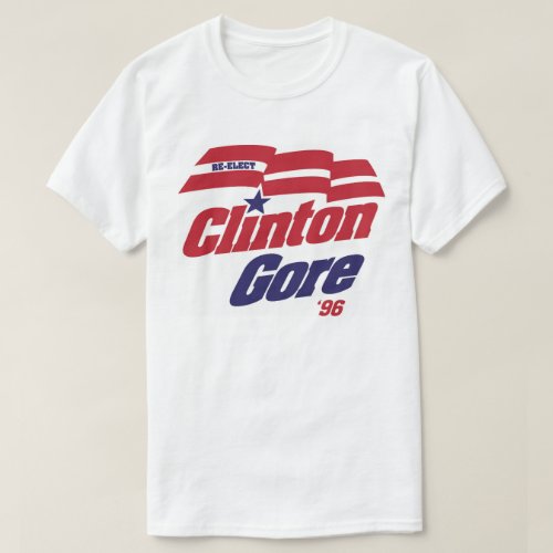 Vintage Campaign Logo ClintonGore 1996 T_Shirt