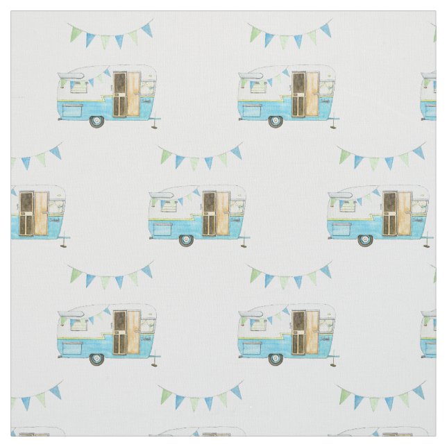 Vintage Camper Fabric (Swatch)