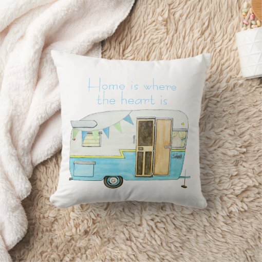 Vintage Camper Throw Pillow Zazzle