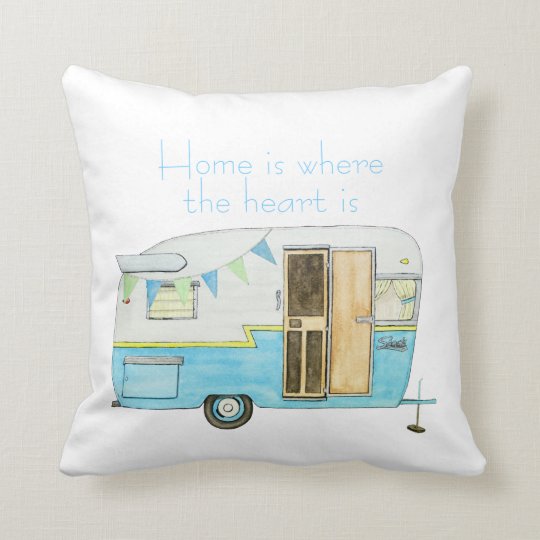Vintage Camper Throw Pillow Zazzle