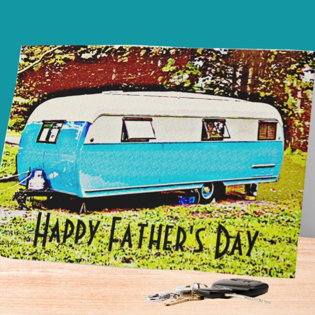 Vintage Camper Trailer Father's Day Card (Creator Uploaded)