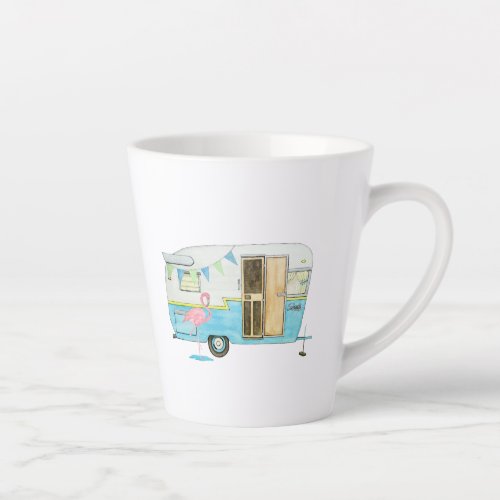 Vintage Camper Trailer Latte Mug