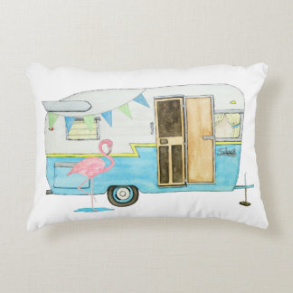 Vintage Camper Trailer Pillow