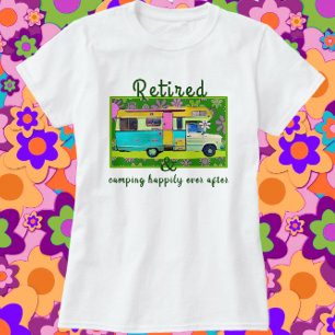 Vintage Camper Trailer Retirement T-Shirt