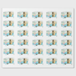 Vintage Camper Trailer Wrapping Paper