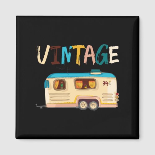 Vintage Camper Travel Trailer RV Camping Magnet